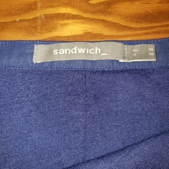 Sandwich light pleated skirt blue - Picture 3 of 4